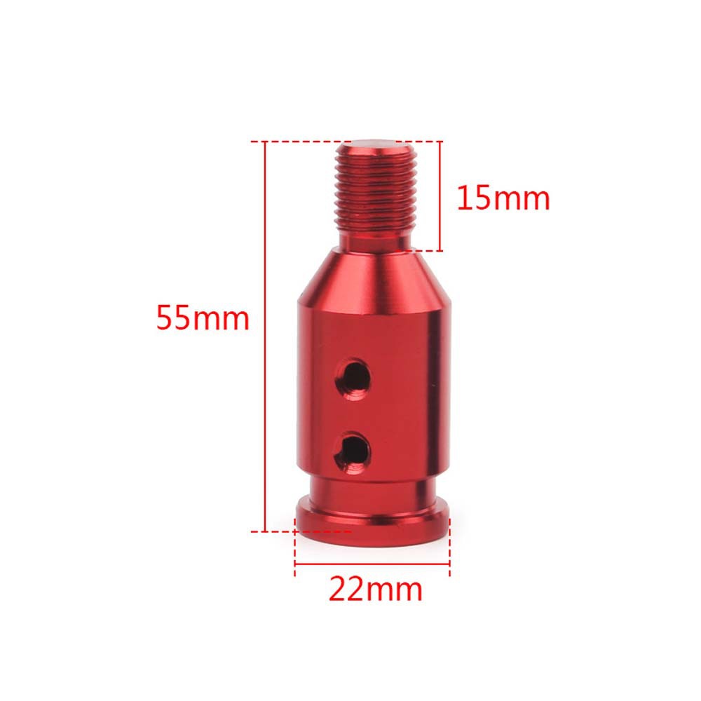 Car Gear Shift Head Thread Converter Universal Gear Lever Adapter Aluminum Alloy Fixed Dust Cover