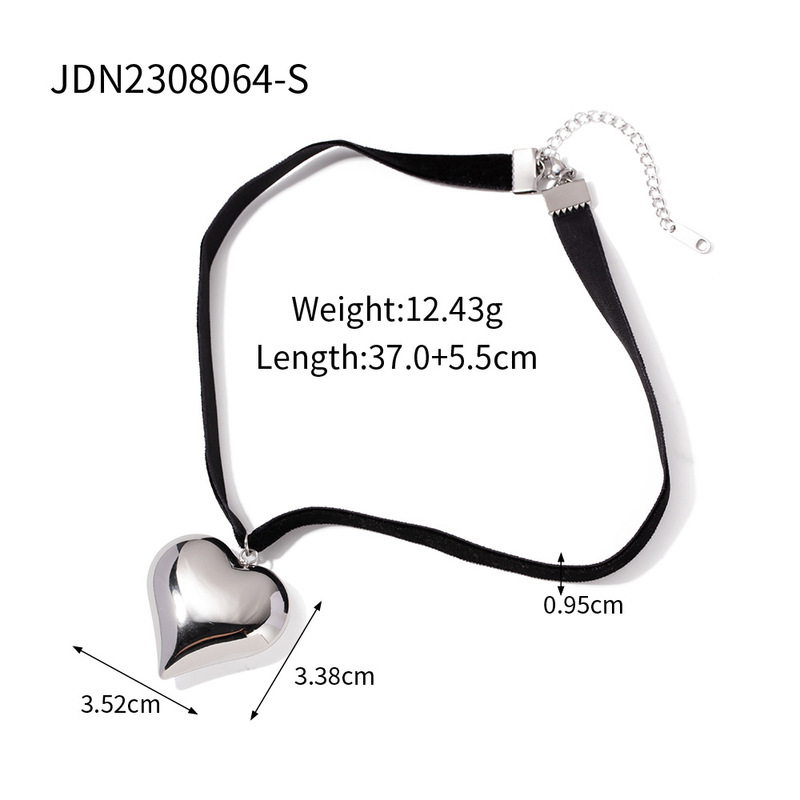 Jieding ヨーロッパとアメリカの黒ロープチタン鋼ネックレスニッチデザイン鎖骨チェーン非退色クロスボーダーホットスタイルステンレス鋼ジュエリー|undefined