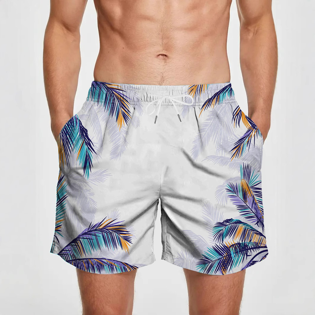 Fashion Men's 3D Digital Printing Beach Pants
