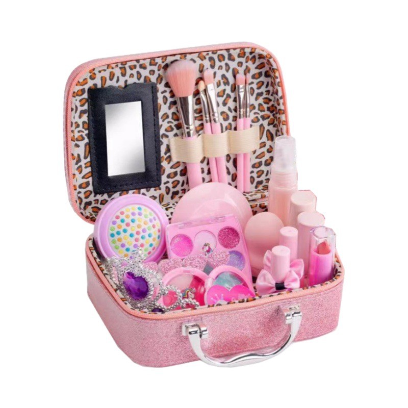 Cross-Border Best-Selling Children's Unicorn Cosmetics Girls' Toy Gift Box Set Suitcase Nail Art Makeup Box