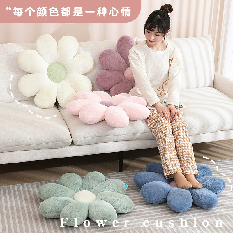 Pillow solar-powered, modern sofa for bed, sunflower, flowered