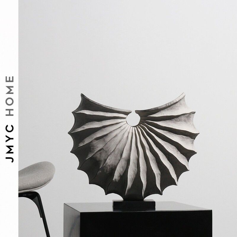 Simple Creative Soft Decorations Light Luxury Geometric Resin Ornaments Model Room Sales Office TV Cabinet Art Decoration