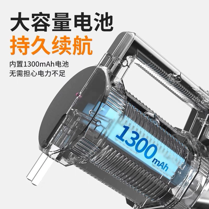 Handheld flashlight, universal emergency light, LED spotlight
