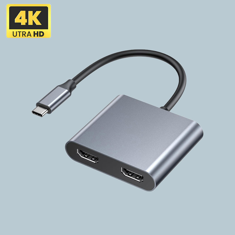 Type-Chdmi Converter 4K High-Definition Two-In-One Usb-C Adapter Hub Mobile Phone Screen Projection Data Cable Extension