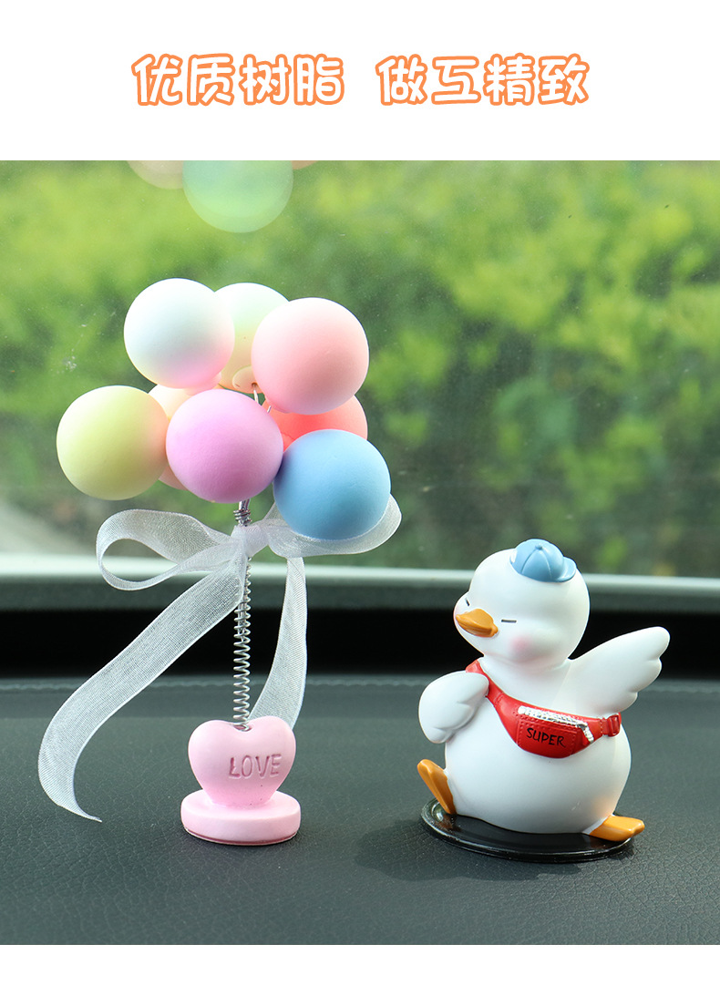 Creative Car Internet Celebrity Duck Car Ornaments New Cute Car Center Console Car Interior Decoration Ornaments for Women