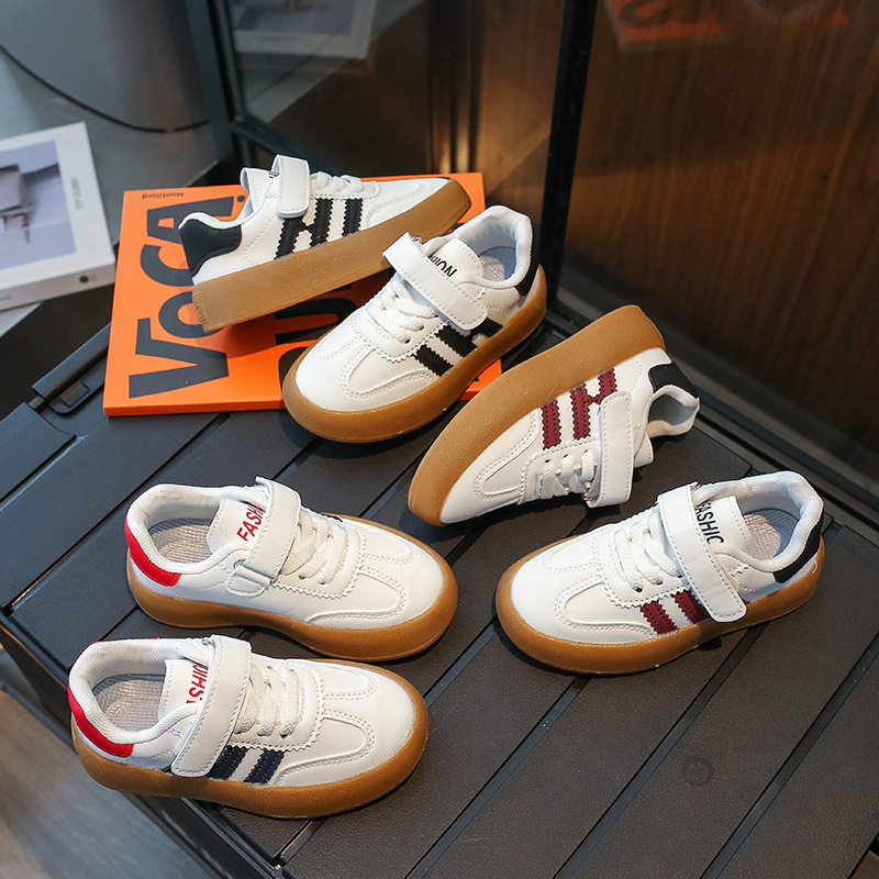 Children's Forrest Gump Shoes 2023 Autumn and Winter New Girls' Waffle Shoes Campus Boys' Moral Training Shoes_voghion.com