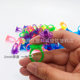 8 6 Color Transparent Thickened Cartoon Plastic Ring Girl Jewelry Small Accessories Toy Pack 3.2cm Gashapon
