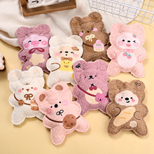 泰迪绒热水袋卡通小熊热水袋注水 便携学生暖手宝 可爱