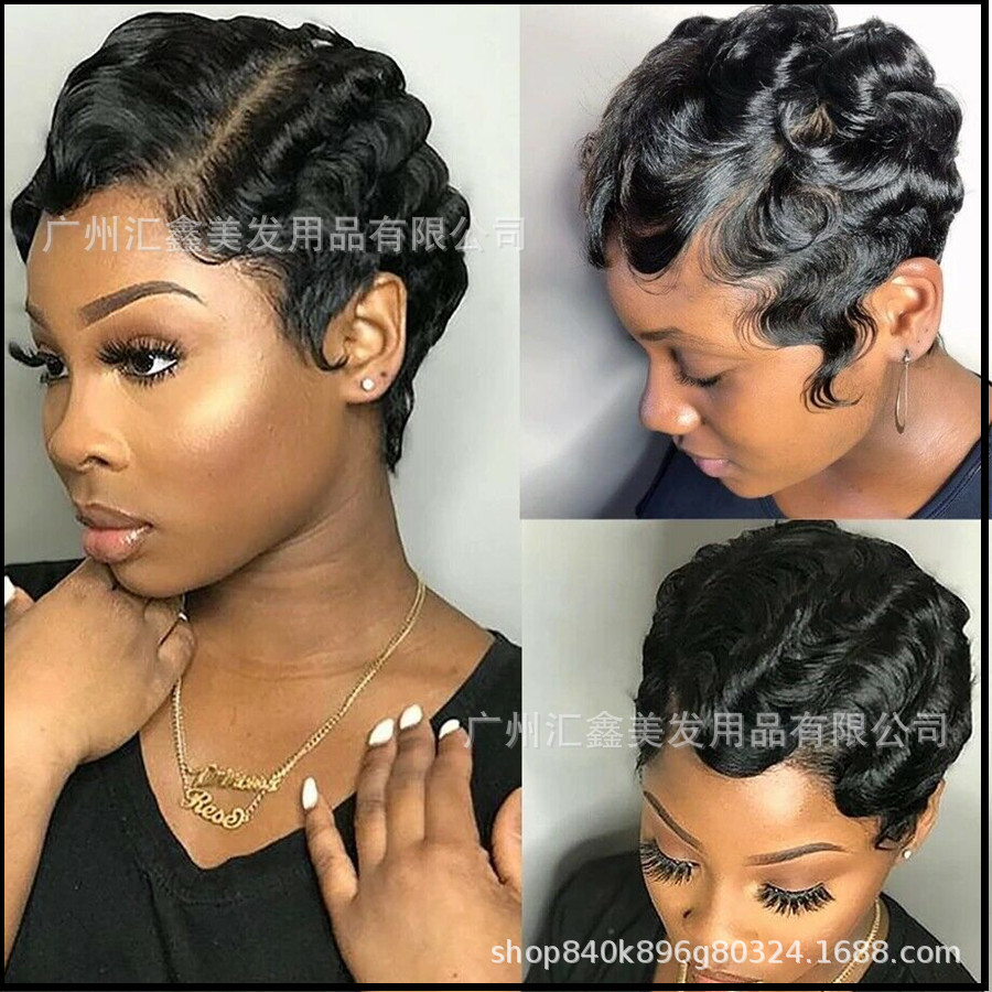 Parrucca Corta Anni '20 Finger Wave Per Donna - Cosplay, Halloween, Festa - Multicolore
