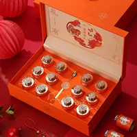 Любезность и благословение Высококачественная маленькая коробка для упаковки чая Пустая Подарочная коробка Черный чай Цзинь Цзюнь Мэй Чжэн Шань Маленькая черная Подарочная коробка Лайчи