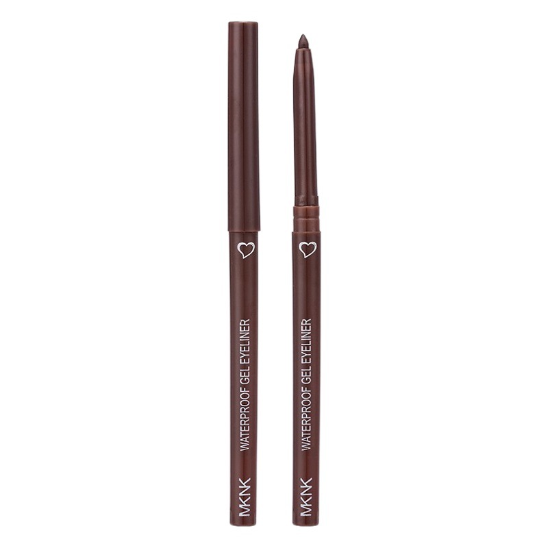 Cross-Border Beauty Cos Colorful Smooth Waterproof Eyeliner Gel Pen Silkworm Automatic Retractable Eyeliner for Beginners