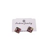 Live streaming basic jewelry doudou earrings women's light beads small earrings zircon drop oil alloy earrings