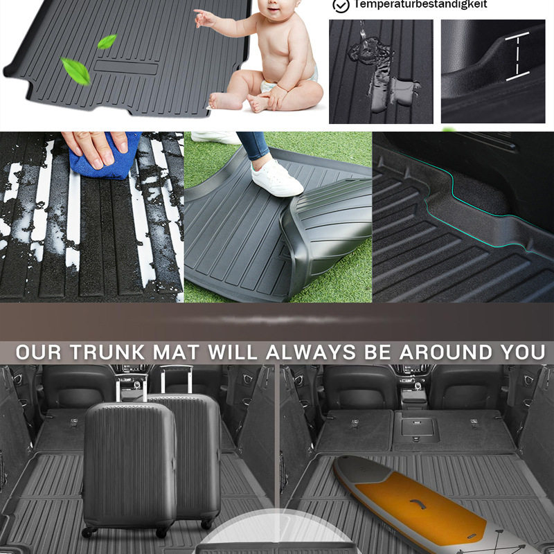 Suitable for Volvo Xc60 X90 Xc40 V90 S90 Ex30 Car Trunk Mat Tpe Foldableable