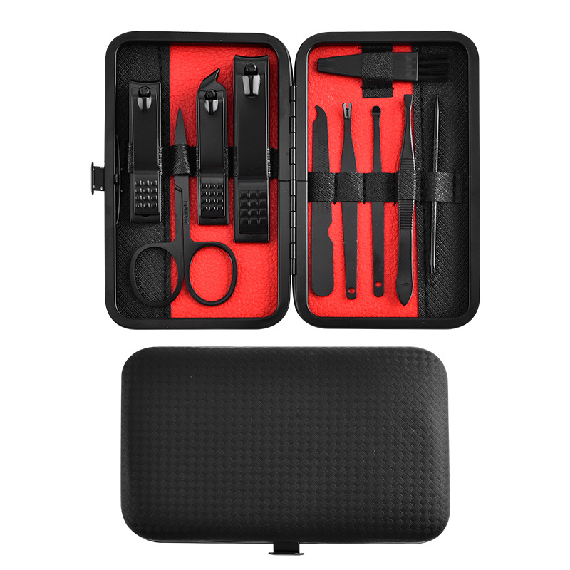 Cross-border portable nail scissor set manicure set home manicure beauty tools 10-piece pedicure Christmas gift