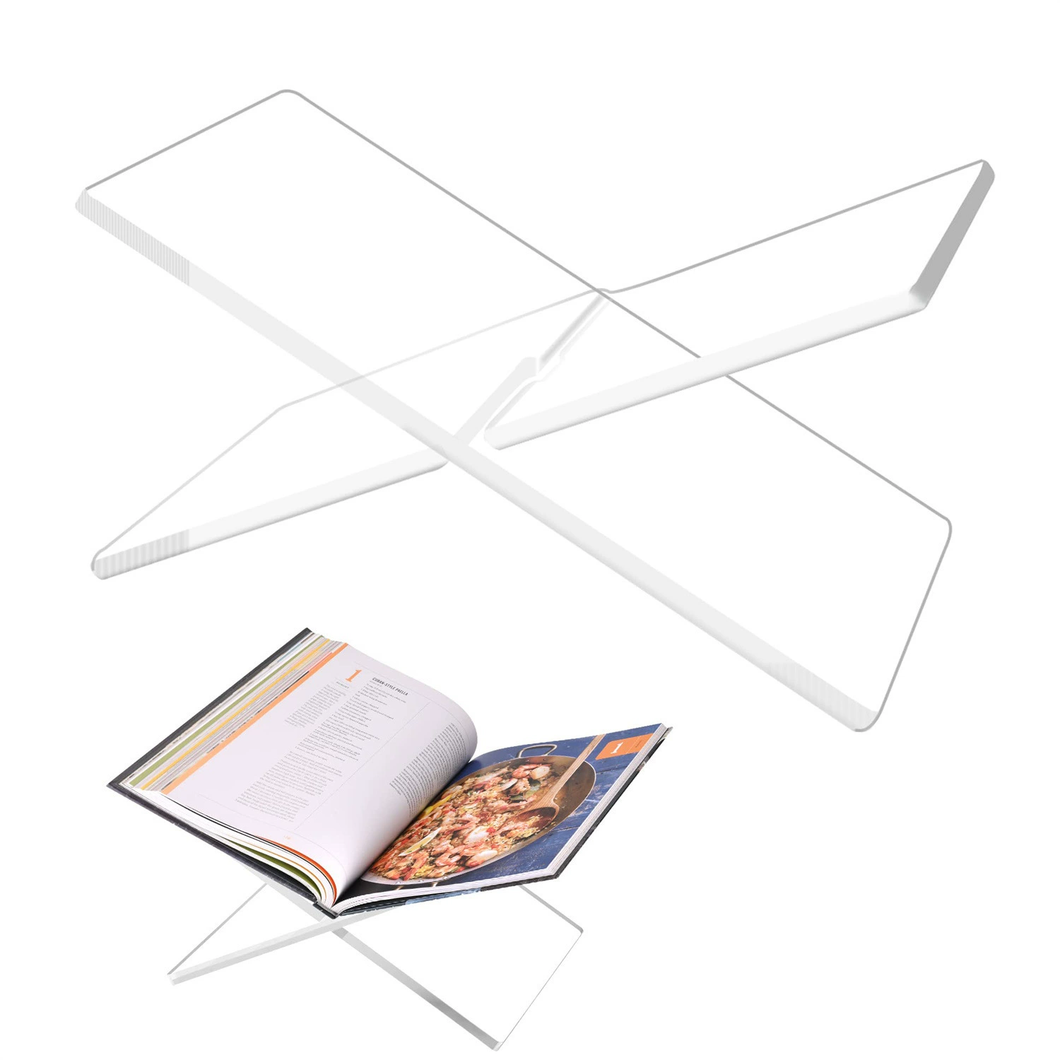 Трансграничные горячие продажи акриловых книжных полок для чтения книг и журналов