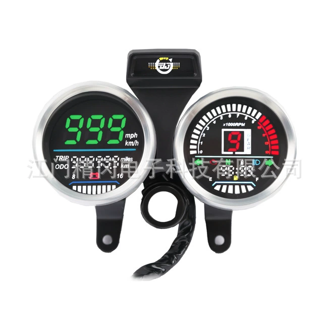 Мотоцикл модификации инструмента LED железа оболочки Механический Стиль пробег скорость напряжение уровень масла Многофункциональный механический стиль