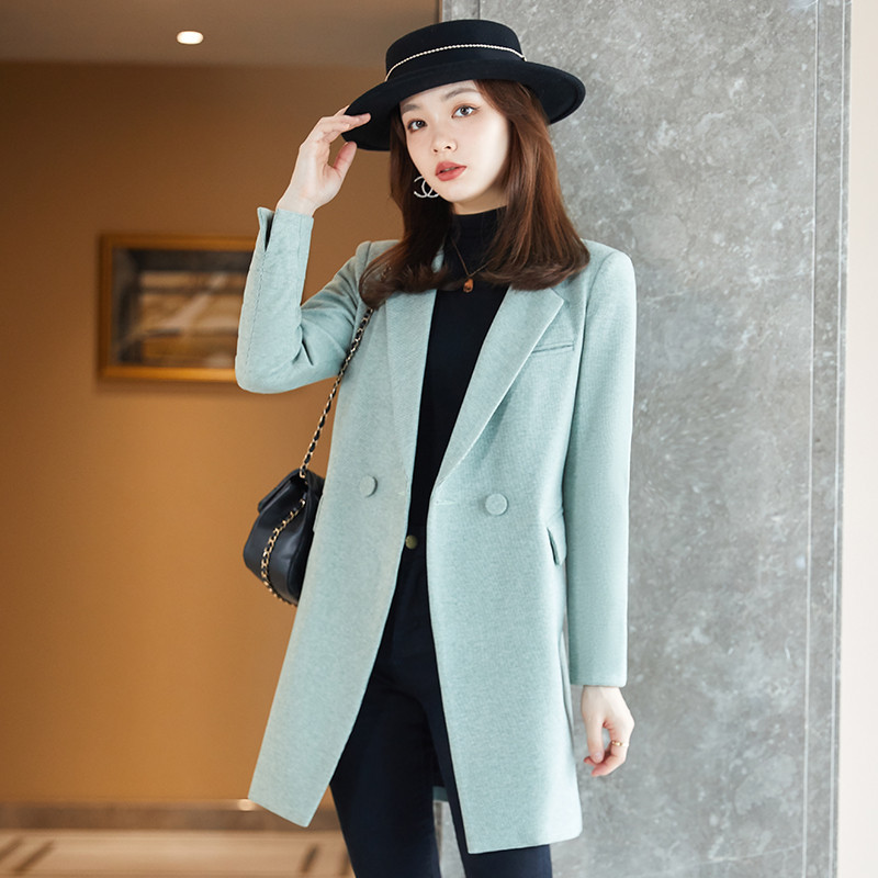 apricot autumn elegant classic suit jacket