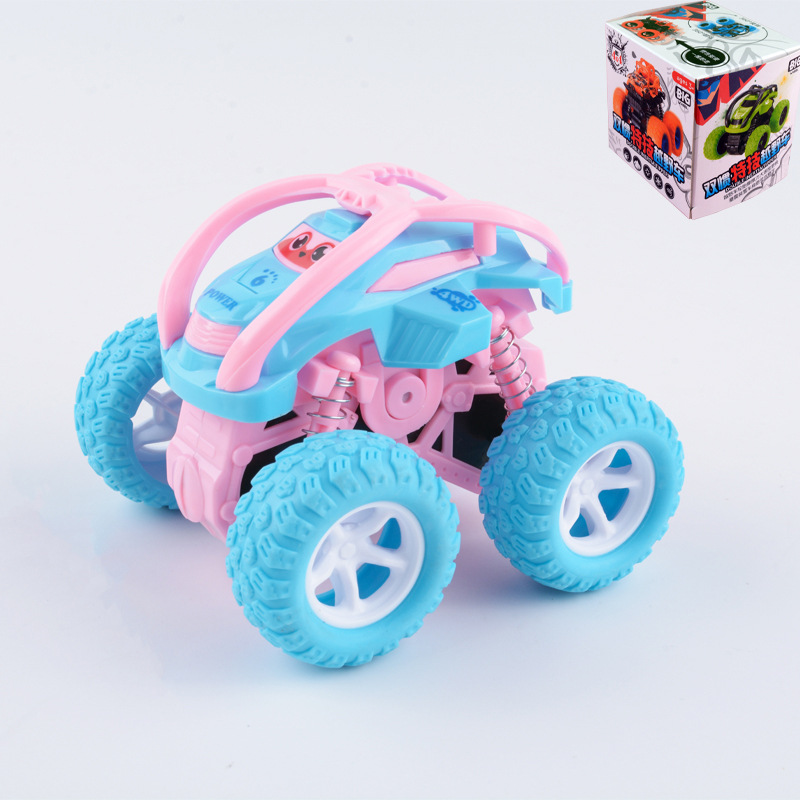 Inercia 4WD juguetes para niños y niñas acrobacias rodante coche de caída modelo de automóvil infantil al por mayor