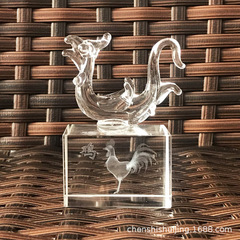 Crystal 12 Zodiac Rooster Ornament for Men and Women Wedding Gift Creative Crystal Birthday Gift Manufacturer Source