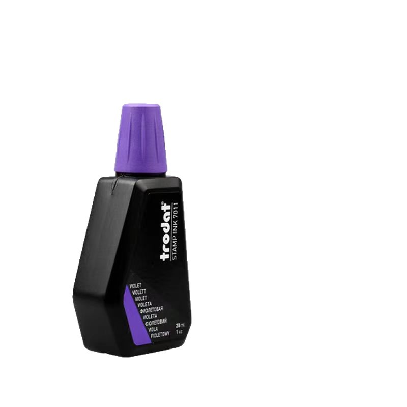 Trodat Zhuoda 7011 tinta de sellado especial tinta de impresión de secado rápido rojo negro tinta de sello oficial mayorista