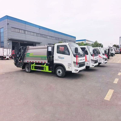 Elektrik zibil maşınları compression garbage truck, 5.8 cubic