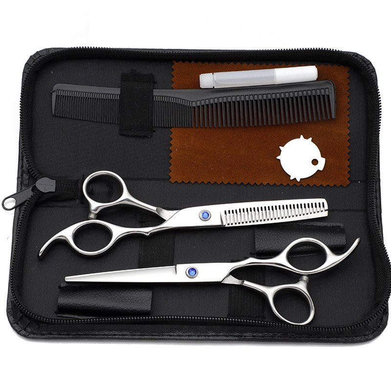 专业美发剪刀工具厂家批发不锈钢剪火匠美理发剪刀平剪牙剪套装