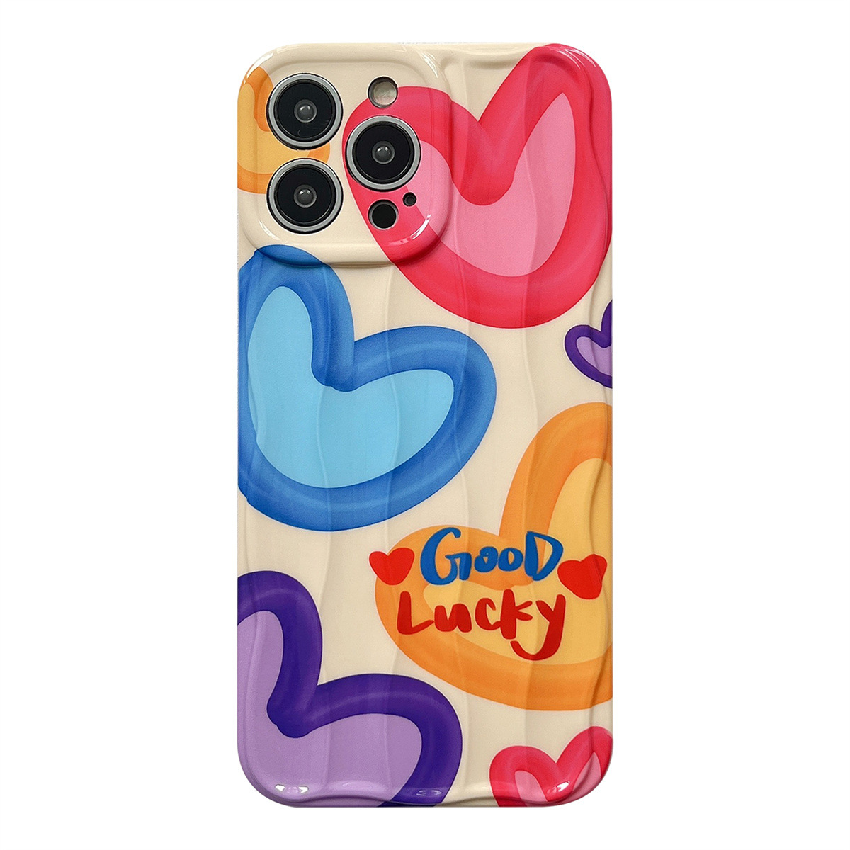 Pintura al óleo color amor-borde ondulado qq