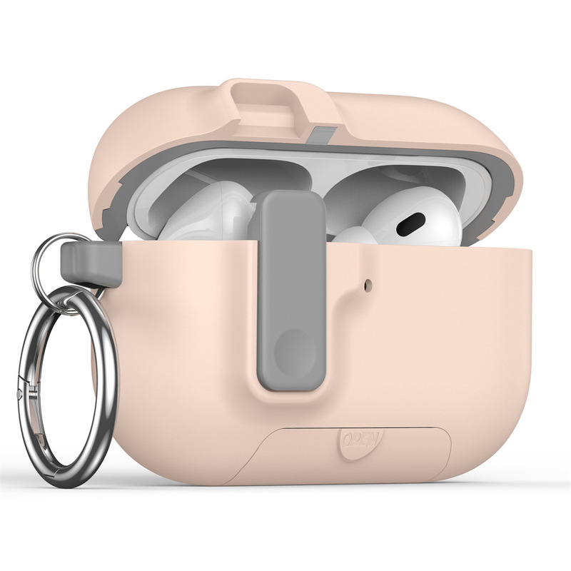 适用airpods pro3保护套弹盖锁扣支架二代4代pro2苹果蓝牙耳机壳|undefined