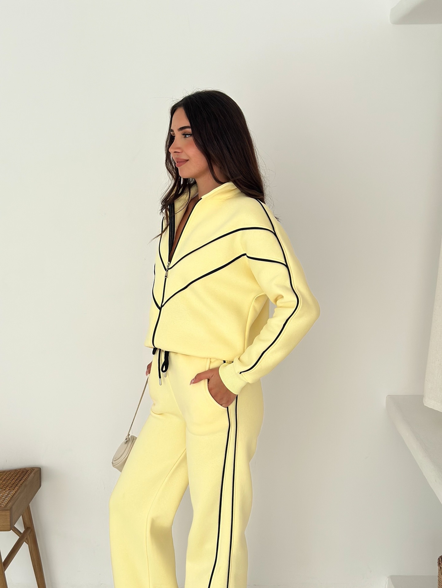 2026 Cross-Border Casual Outfit For Women, European American Street Style, Long-Sleeve Fold-Neck Cardigan And_ecoleips.com