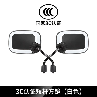 field of view reversing rearview – Other Electric Vehicle Accessories - square-short-pole-white