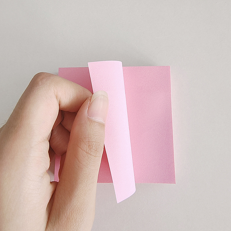 Post-it de color combinado de alta adhesión oficina desgarrable n pegada de estudiantes lindo mensaje de papel de nota de papel de nota de libro de mano image 4