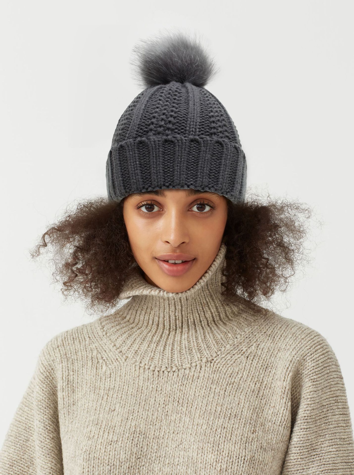 Women's Simple Style Stripe Solid Color Pom Poms Wool Cap display picture 2