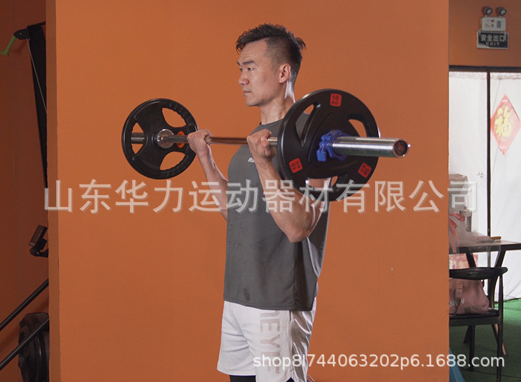 杠铃片大小孔3 5cm三孔手抓杠铃杆哑铃片