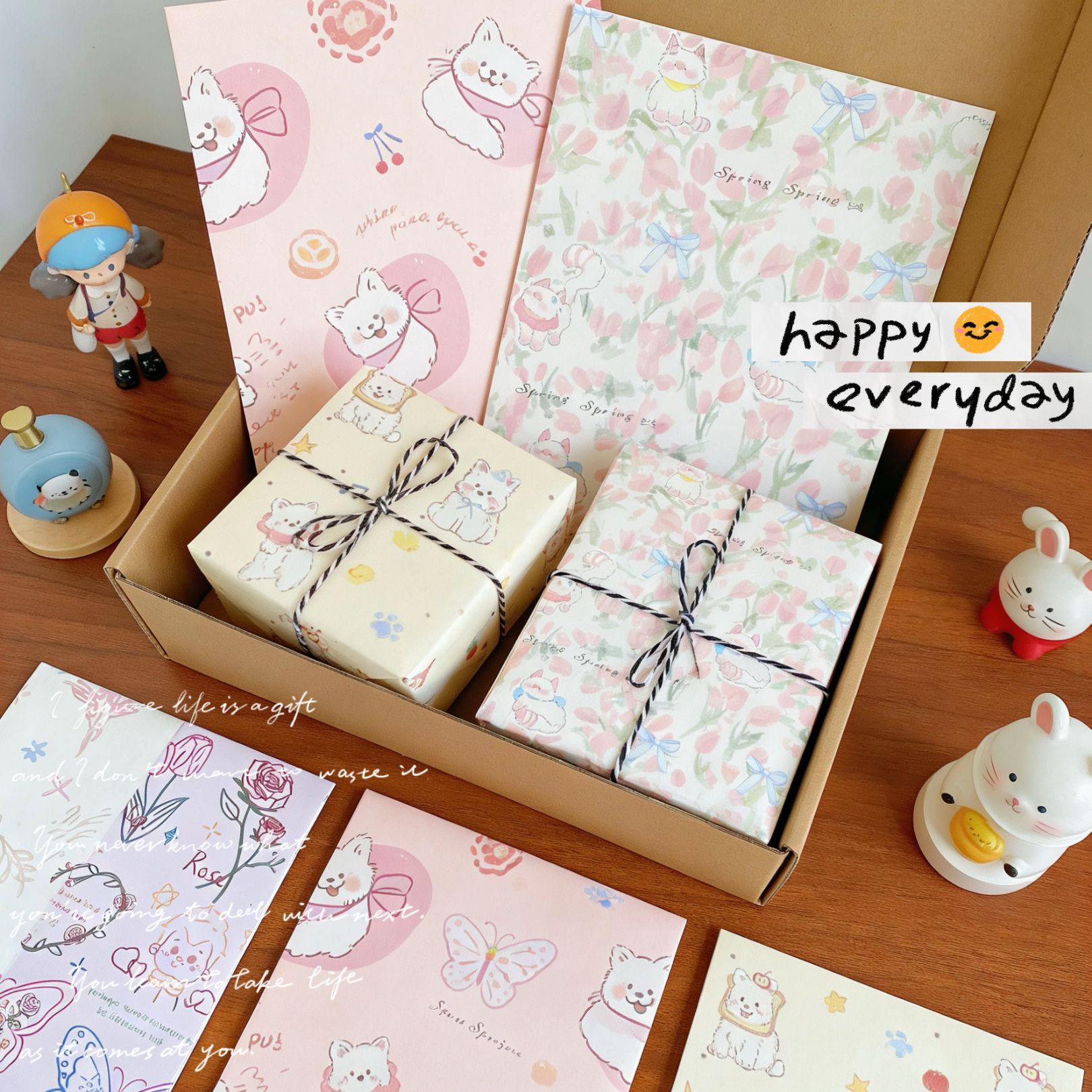 Nuevo papel de embalaje de regalos encantador y fresco regalos de cumpleaños de alto valor de gran tamaño flores materiales de embalaje al por mayor