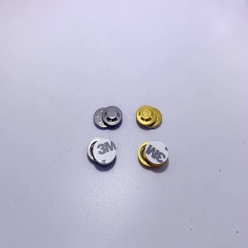 金属壳磁铁17*2.7圆形钕铁硼强磁胸牌徽章吸铁石锅盖磁扣