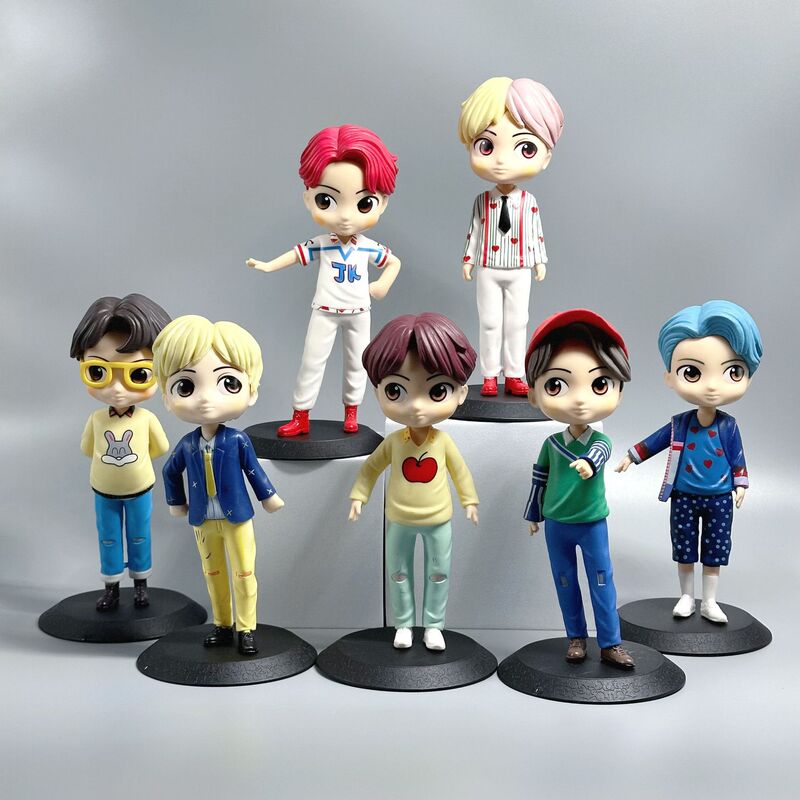 魅力的な少年グループ BTS 第二世代 Q バージョン人形フィギュアかわいい人形大型人形装飾品車の装飾品クロスボーダー|undefined