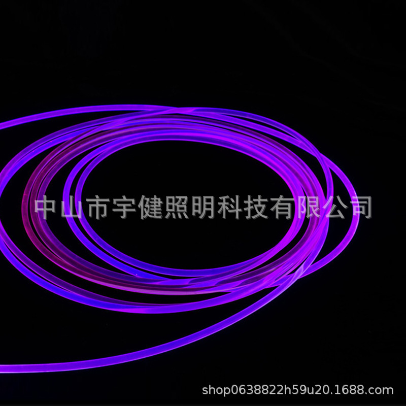 Manufacturers directly supply 3.0MM ultra-bright full-body optical fiber/plastic optical fiber/light guide strip/light emitting line/light emitting strip