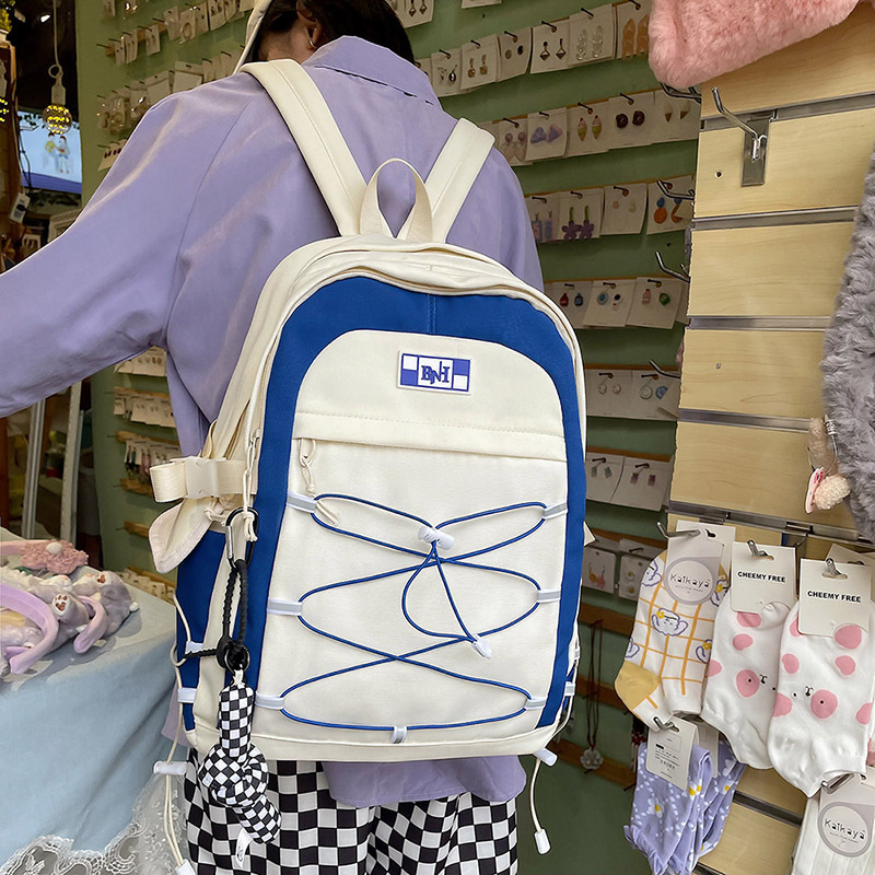 2022春季新款双肩包 时尚休闲旅行背包女 大容量学生书包双肩背包