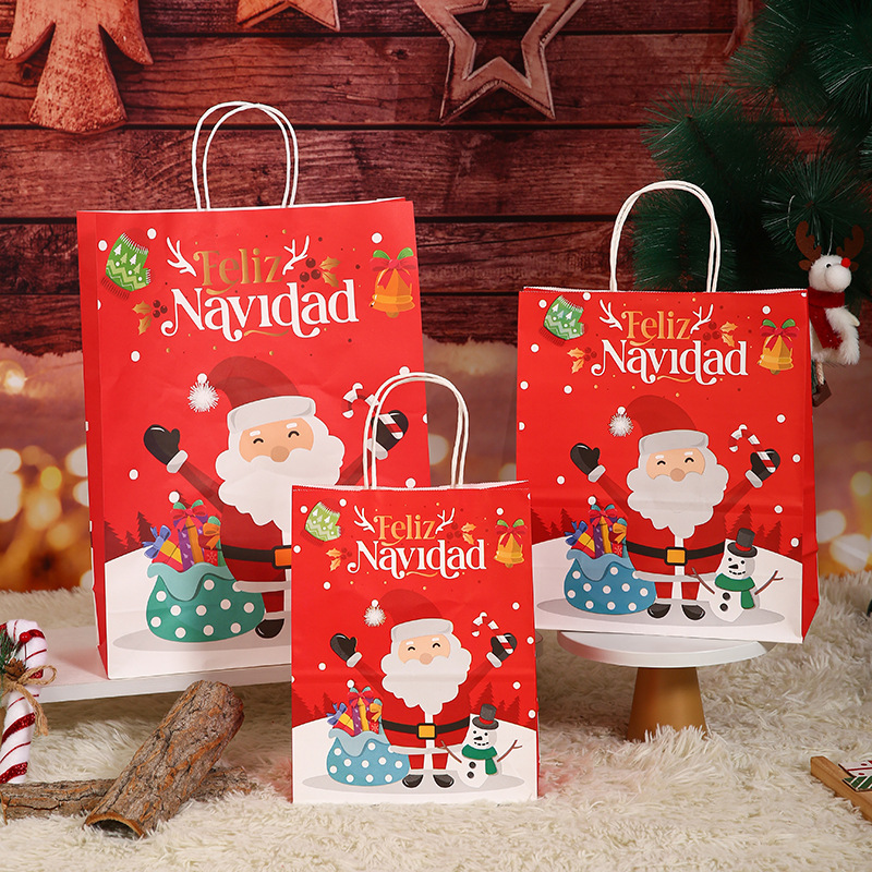 Bolsa de regalo de Navidad para la fiesta de la víspera de Navidad bolsa de regalo INS viento bolsa de Santa al por mayor