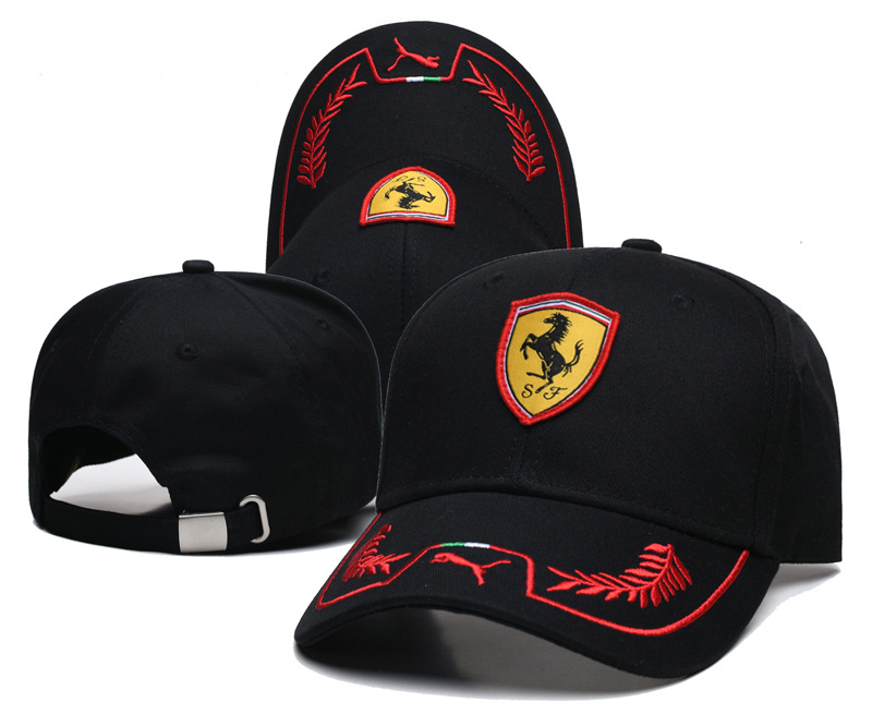 2024 nuevo estilo transfronterizo negro techo duro Red Bull League fan gorra de béisbol sombreado protector solar hombres y mujeres estilo bordado de moda