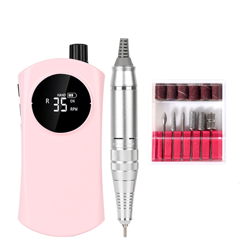 Transfronterizo nuevo portátil de carga manicura amoladora manicura uñas pulido eléctrico máquina de molienda al por mayor