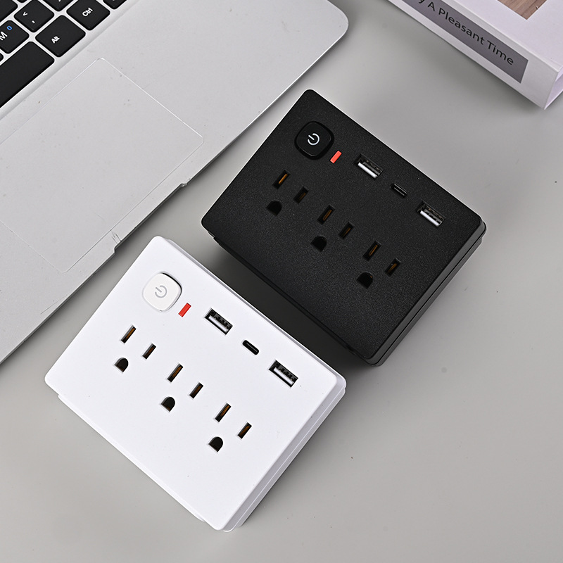 Adaptador de conector USB-C América del Sur México Dominicana Venezuela Perú Surinam dos planos un redondo