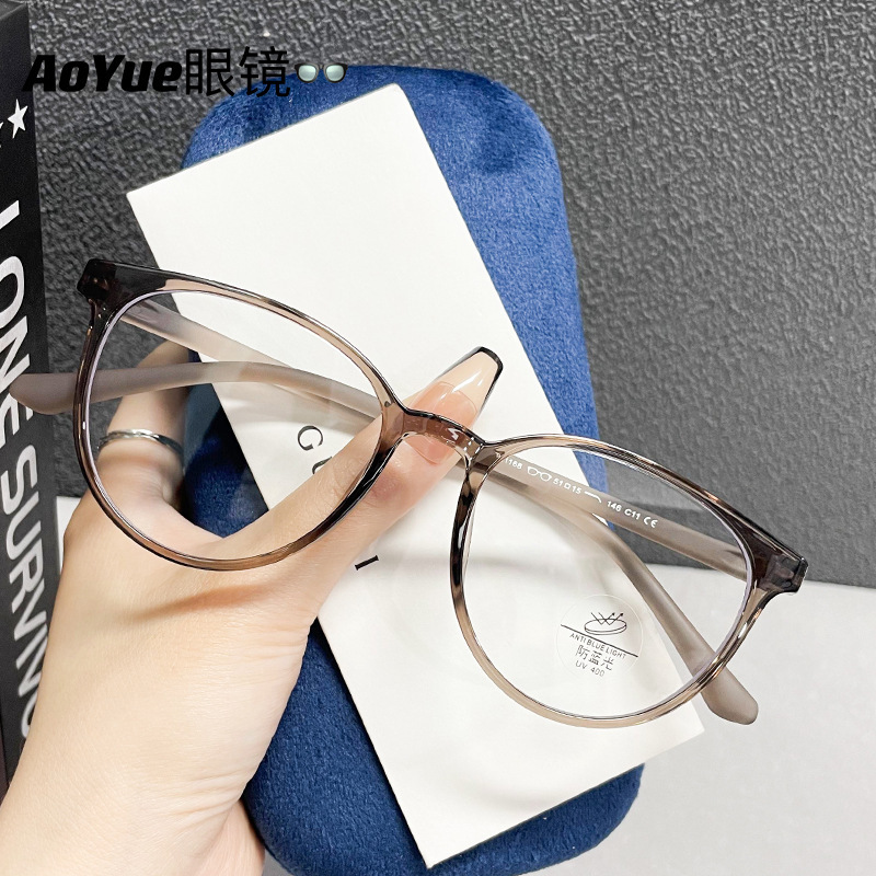 TR1168 Korean version of ultra-light glasses for women with adjustable degree for men without makeup big face slimming anti-blue light glasses frame TR1168 Korean version of ultra-light glasses for women with adjustable degree for men without makeup big face slimming anti-blue light glasses frame