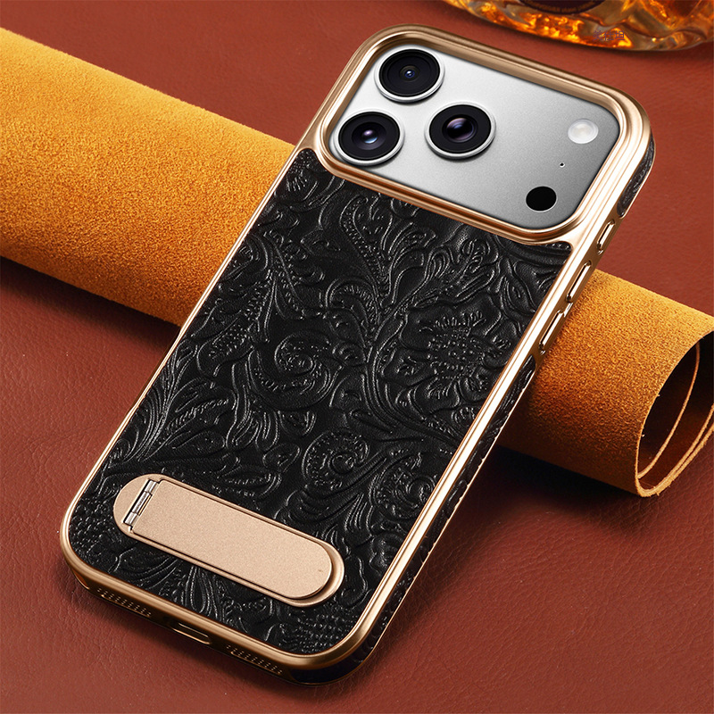 Ốp lưng điện thoại Apple 17 Pro Max có giá đỡ từ tính Tanghua, chất liệu da, chống rơi — [Dấu ngoặc một từ màu đen ★ Mẫu Tang từ tính], [Dấu ngoặc một từ màu đỏ ★ Mẫu Tang từ tính]