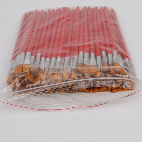 Factory wholesale nylon hair red rod oil painting brush watercolor and acrylic painting brush 1-12 size industrial brush brush