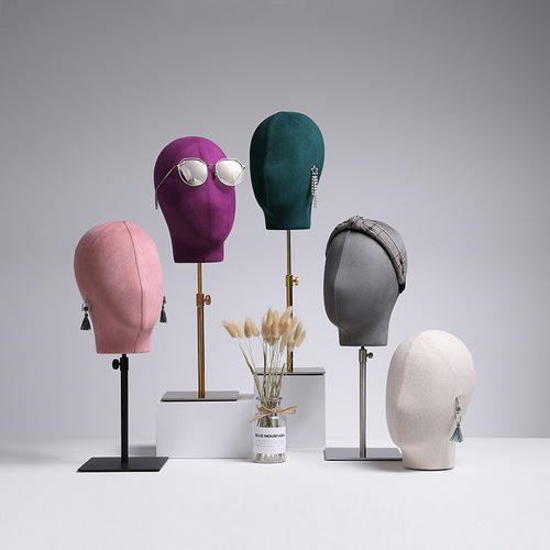 Headwear model head prop display rack clothing store window display rack fake head fake wig stand male and female accessories head mold