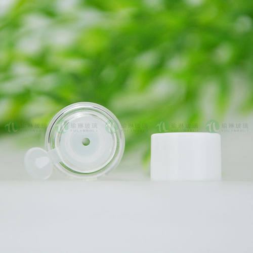 Wholesale glass bottles 5ml 10ml 15ml 20ml essential oil dispensing bottles white screw cap bottles cosmetic bottles