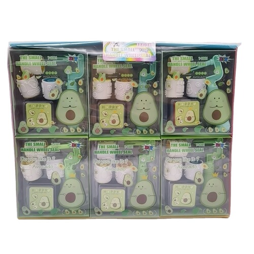 Cartoon Pikachu roller seal roller handle primary school student learning prize toy children's prize ink pad gift