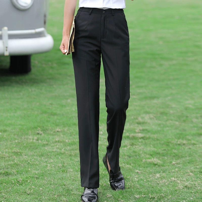 Брюки из бамбукового волокна Женские профессиональные брюки-карго Банк Рабочий официальный костюм Рабочие брюки Летний тонкий прямой костюм