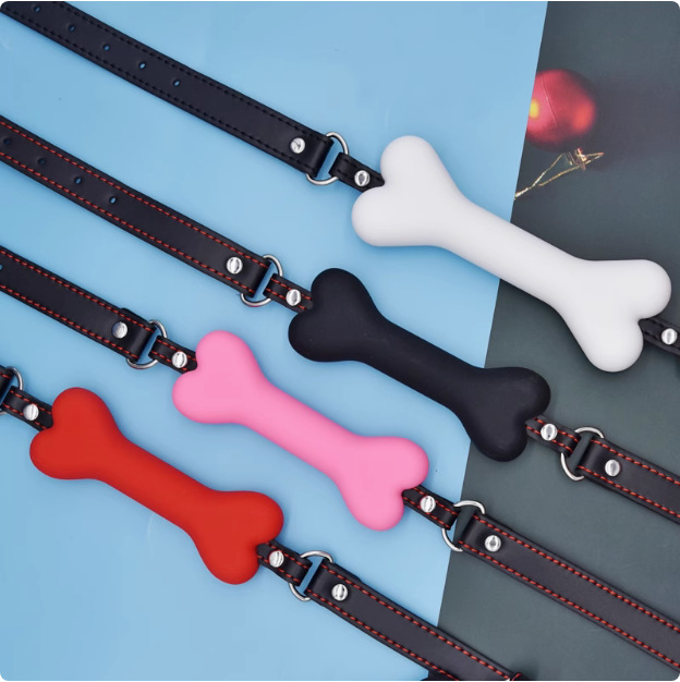 Adult Sex Props Bone Mouth Ball Silicone Mouth Gag Mouth Plug Men's and Women's Alternative Sex Toys Bondage sm Flail Supplies